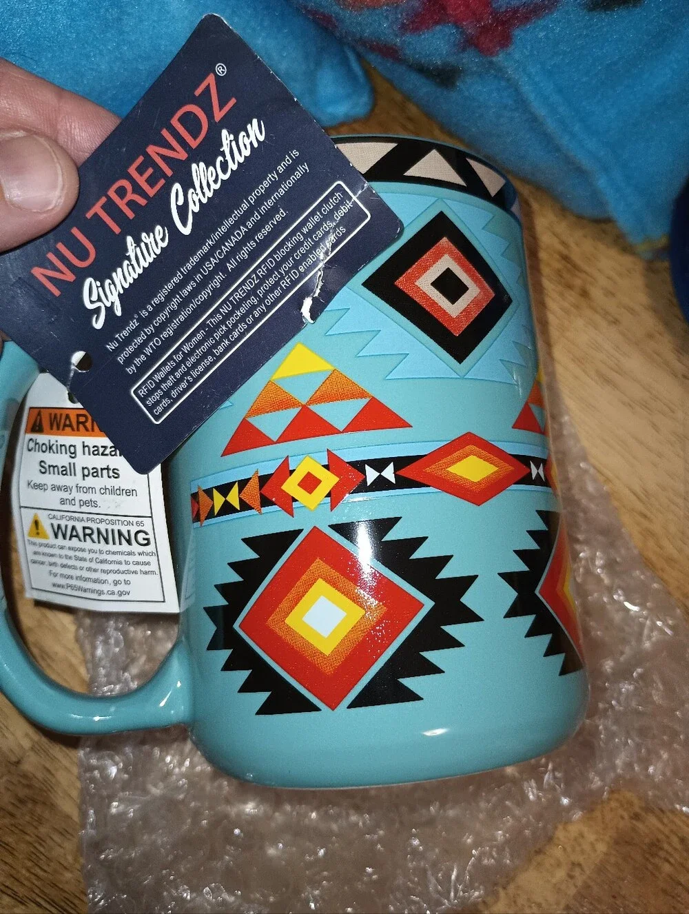 Revised! All New! Nu Trendz Sherpa Throw, Mug & 2 Pillows